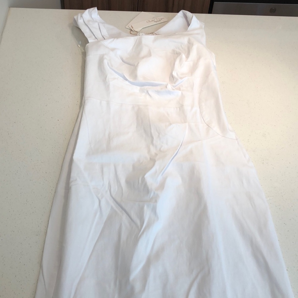 White form fitting dress